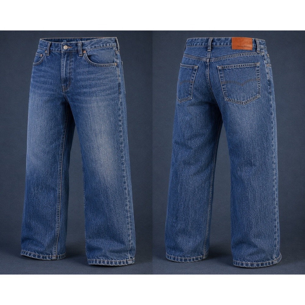 Tommy Bahama Jeans Mens Sz 35x30 Classic Fit Medium Wash Baggy
